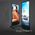 Caja de luz de publicidad de tela vertical sin marco de 10 cm